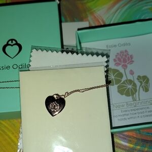 Gold Heart Necklace for Kids